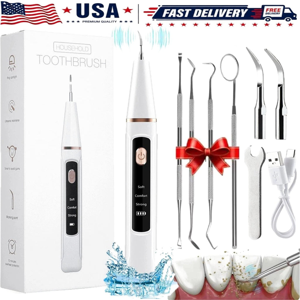 Ultrasonic Dental Tartar Remover Kit - Oral Care & Teeth Cleaning Tool