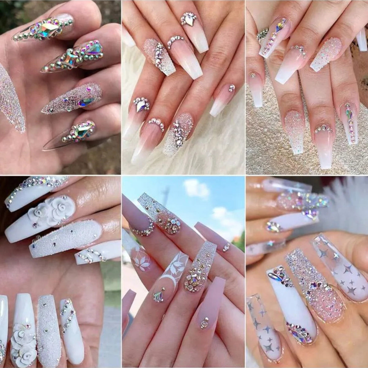 5000pcs Nail Caviar Beads for 3D Nail Art - Mini Nail Ball Charms, Multiple Colors