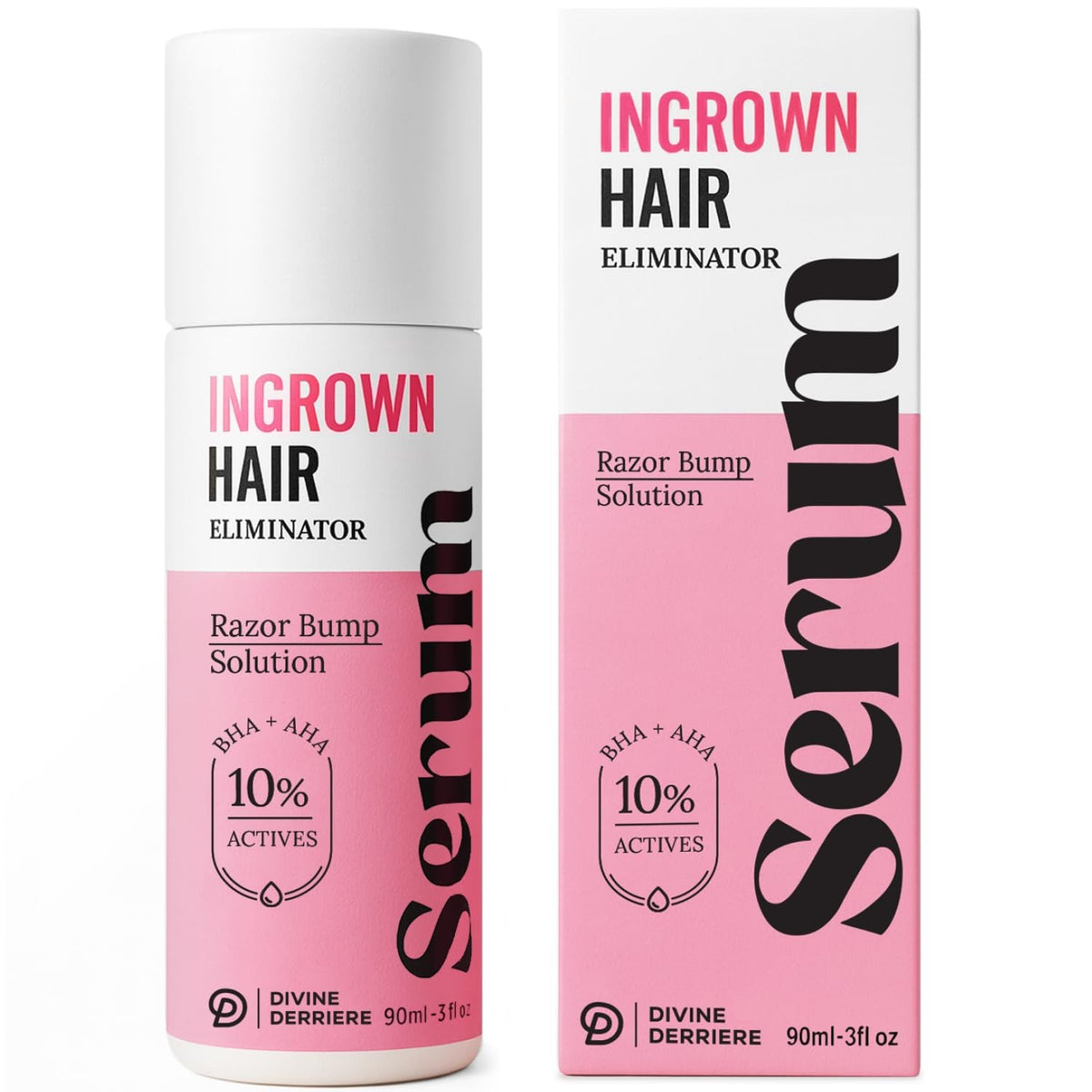 Ingrown Hair Serum Roll-On for Razor Bumps & Post-Shave Care 3 fl oz