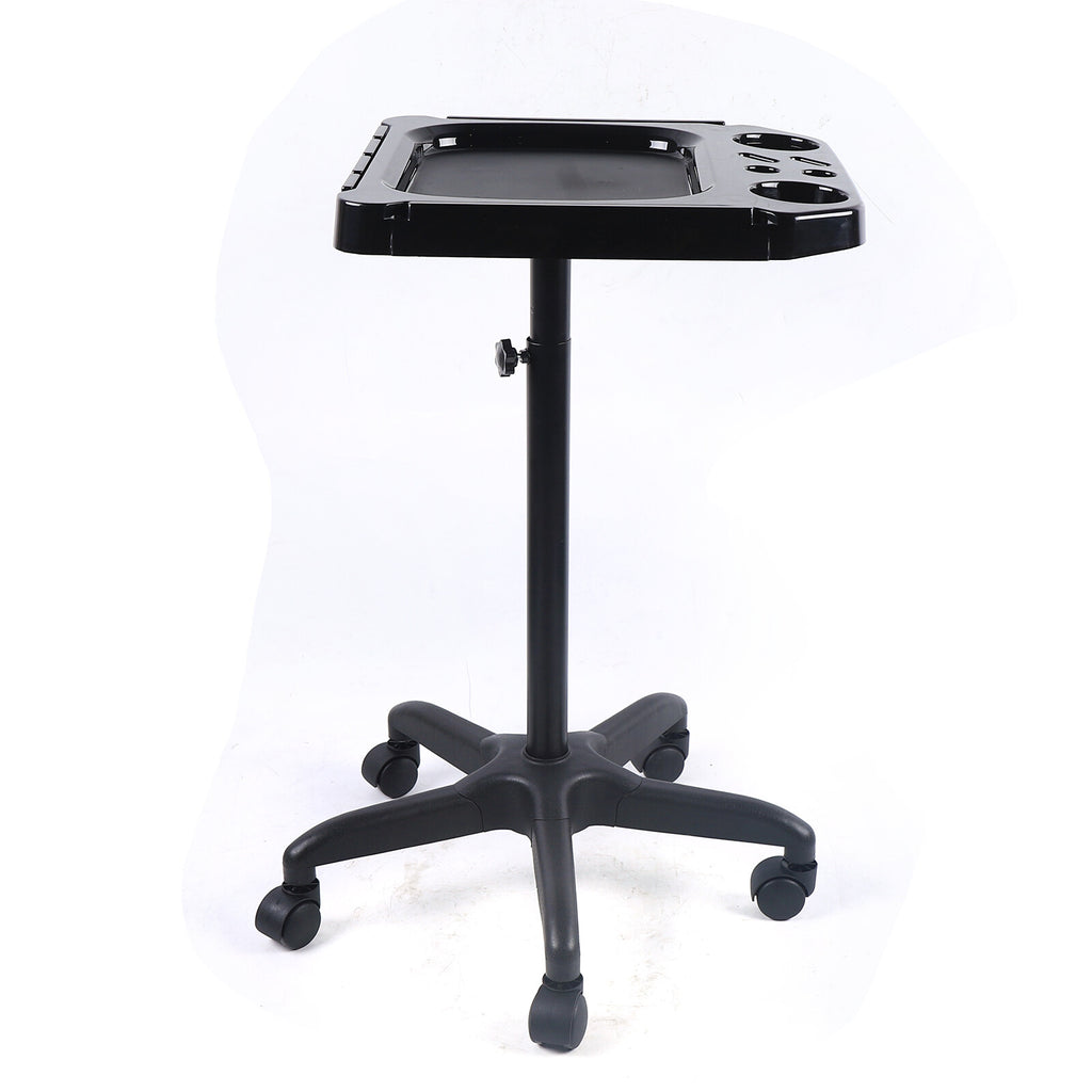 Salon Rolling Cart with Wheels - Adjustable Hairdresser Storage Trolley