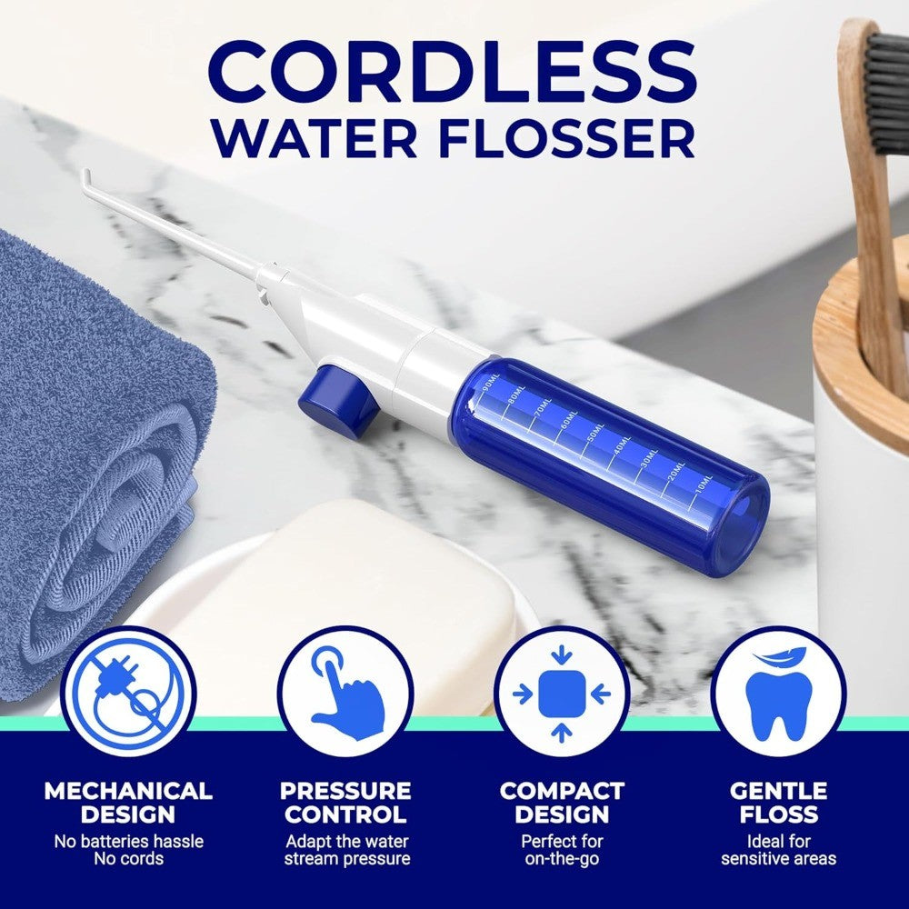 Gentle Oral Irrigator for Sensitive Teeth & Tonsil Stone Removal - Water Flosser