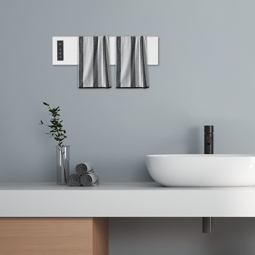 Wall-Mounted Electric Towel Warmer with Adjustable Temperature and Timer