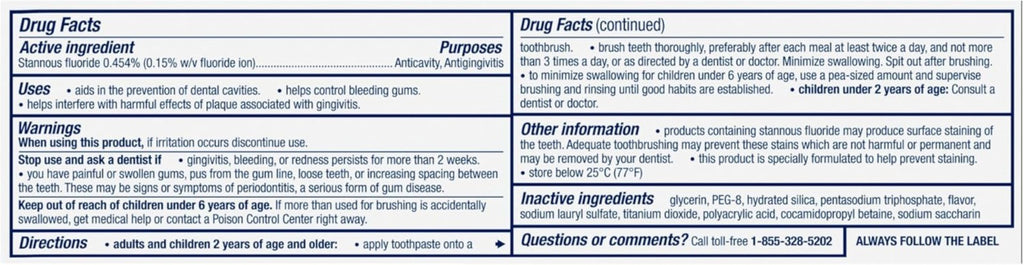 Gingivitis-Fighting Toothpaste 3.4 oz for Bleeding Gums & Cavity Prevention
