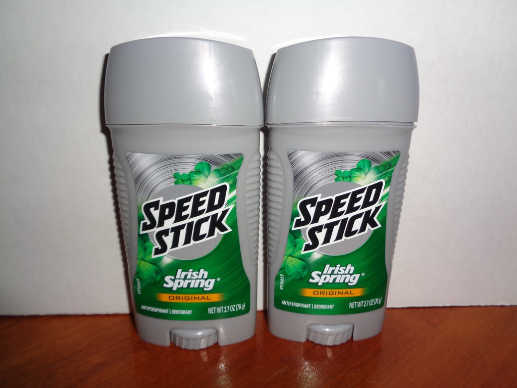 Lot 2 Men’s Irish Spring Antiperspirant Deodorant Stick 2.7oz - 24H Freshness