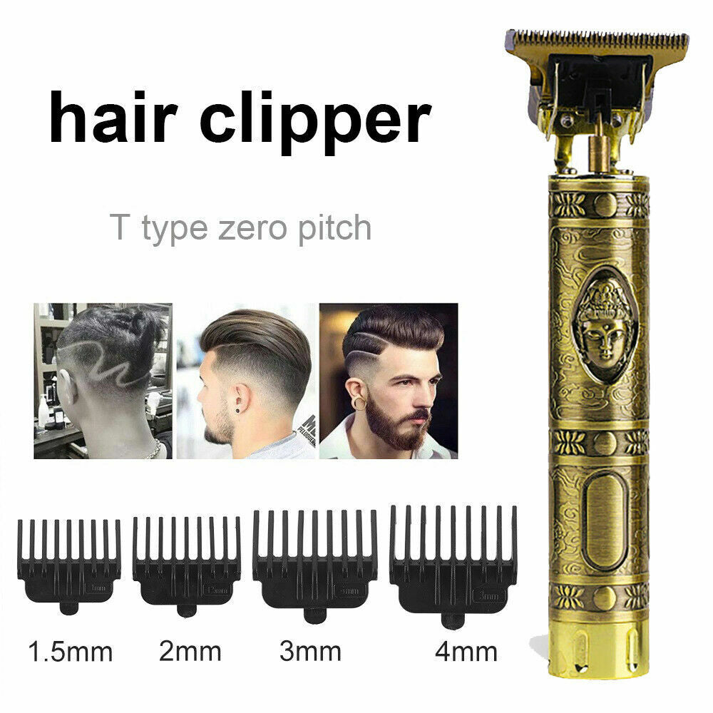 Cordless Professional Hair Clippers Trimmer with Multiple Limit Combs - Rechargeable Barber Shaving Machine