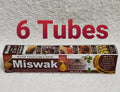 Natural Miswak Toothpaste 6 Pack - Fluoride-Free 5 in 1 Oral Care with Herbal Oils