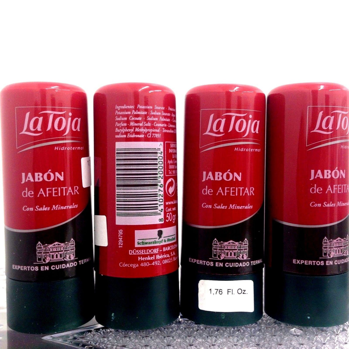 Shaving Soap 50g Pack of 4 - Gentle Men's Facial & Body Shaving