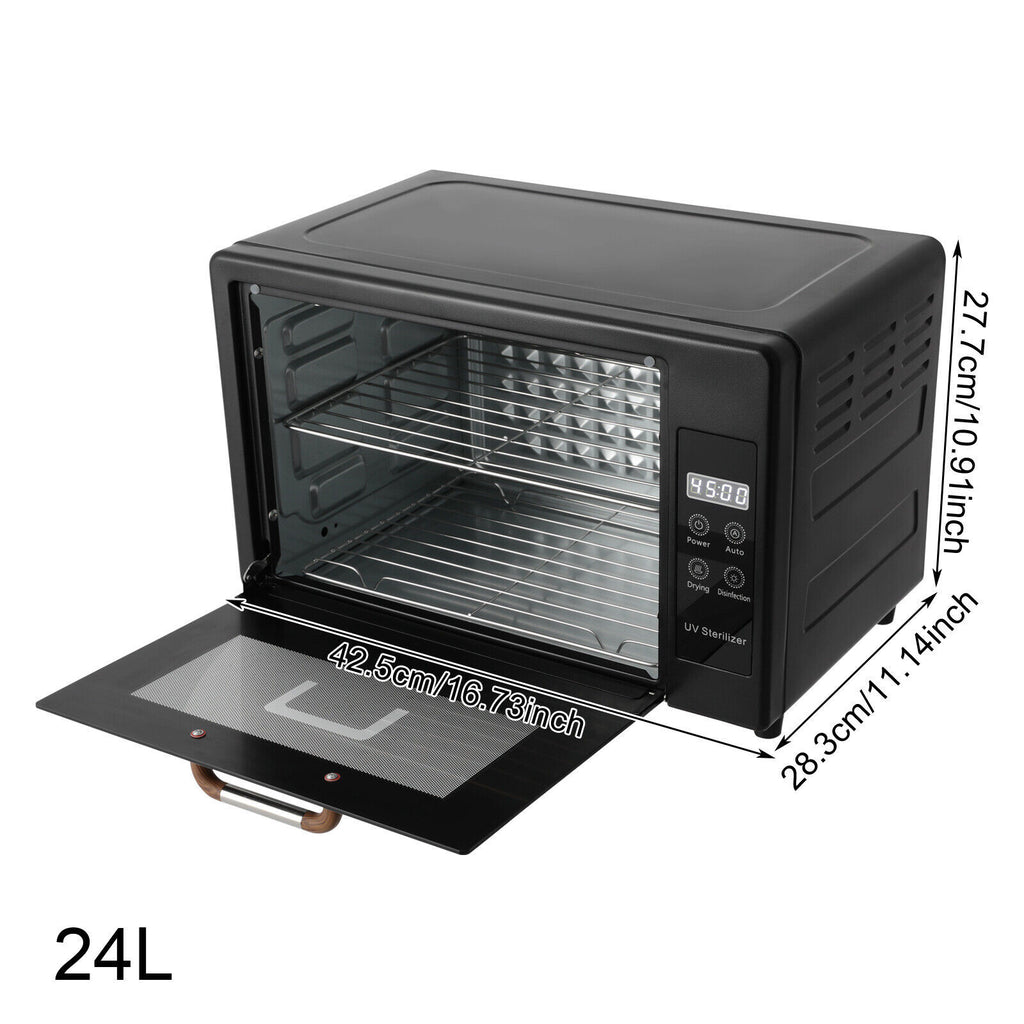 24L Desktop Sanitizer Dryer Machine - Stainless Steel & Touch Control