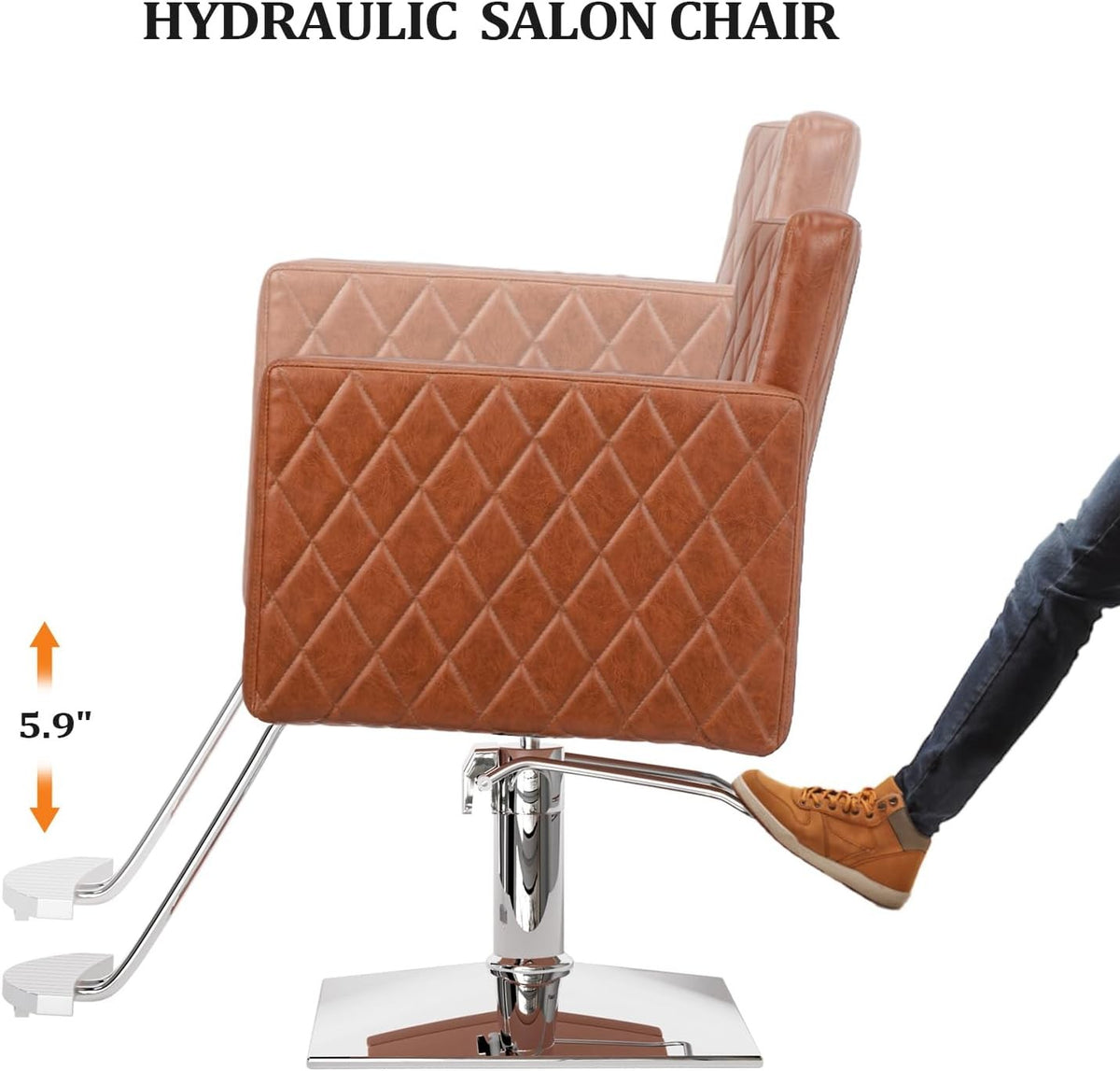 Heavy Duty Hydraulic Barber Chair for Salon & Hair Stylist