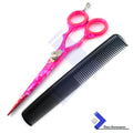 Pink Hair Cutting Scissors 6-inch Barber Hairdressing Styling Shears