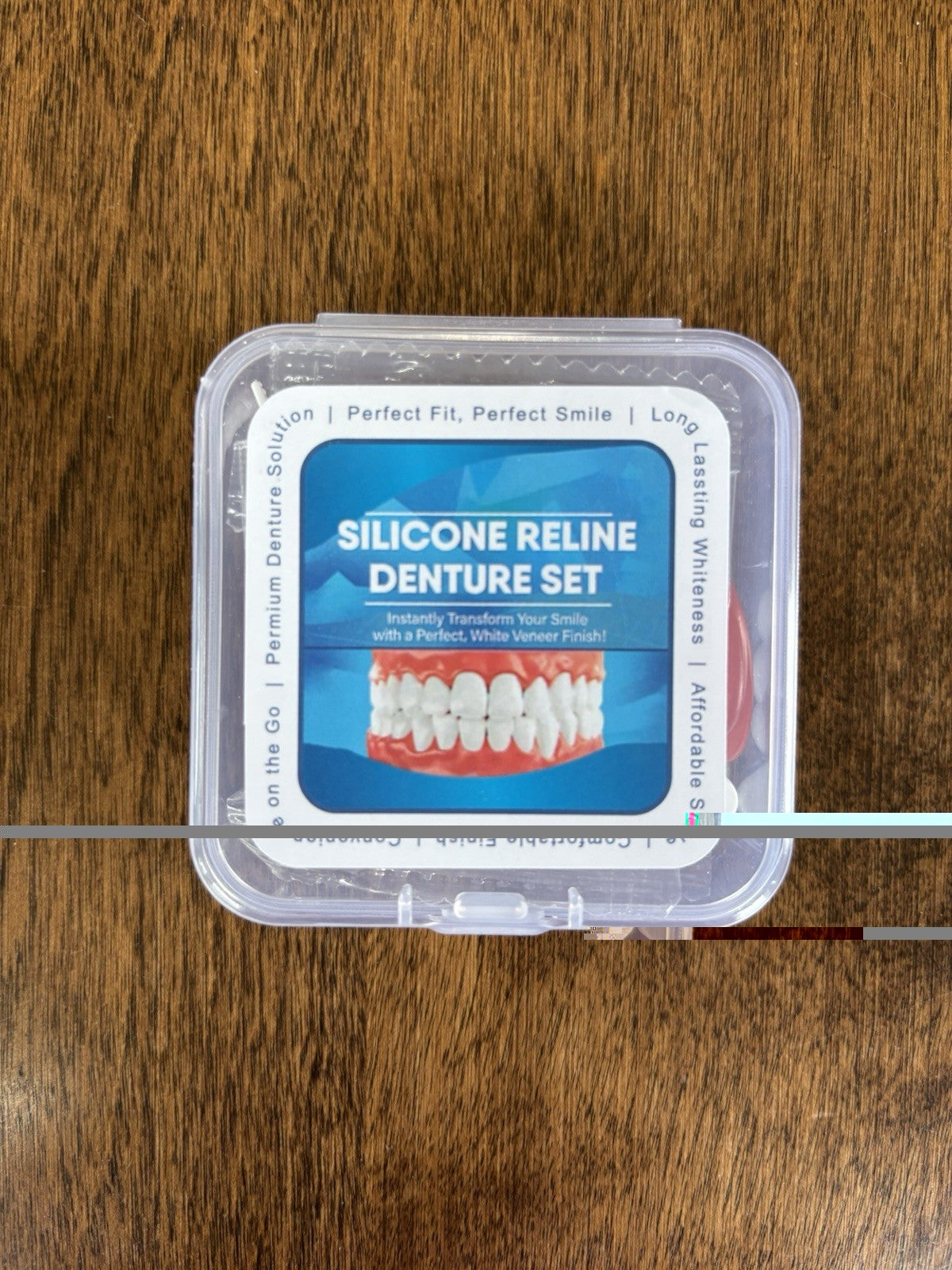 Natural Teeth Silicone Denture Set - Comfort Fit Flex Smile