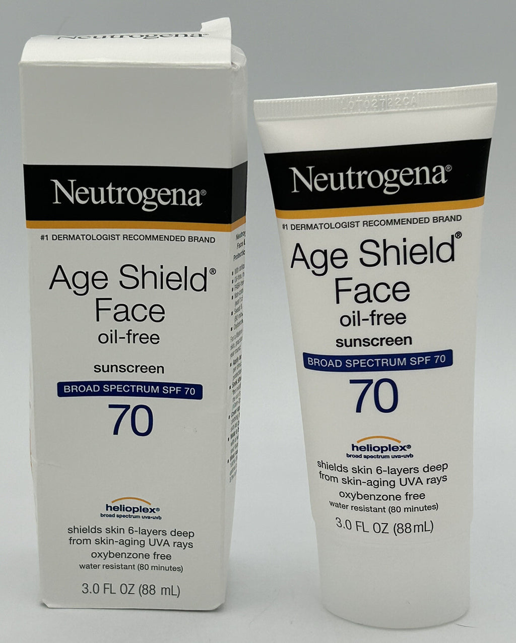 Neutrogena Oil-Free Sunscreen Lotion SPF 70 Age Shield Water Resistant 3oz