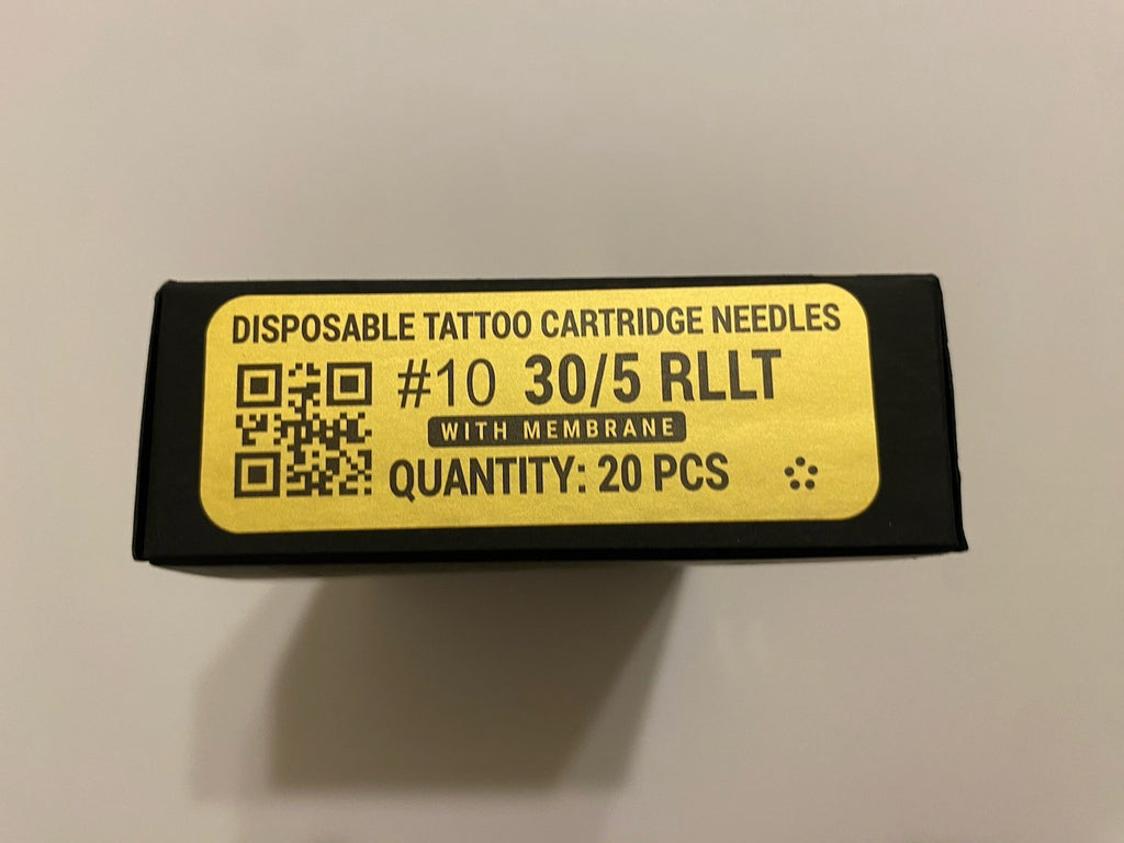 Kwadron #10 30/5 RLLT Tattoo Cartridge Needles – 20ct, Membrane