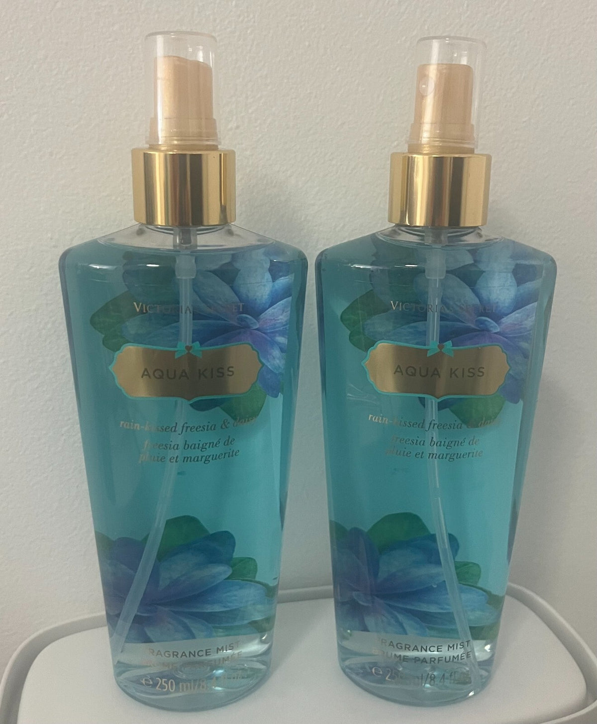 Victoria’s Secret Aqua Kiss Body Spray Fragrance Mist 8.4 oz – Jumbo Size, Pack of 2