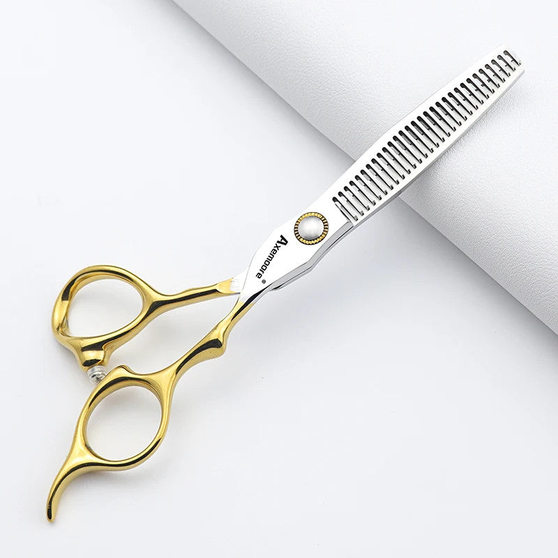Salon Thinning Scissors with Japan VG10 Steel 6 Inch Blades No Cutting