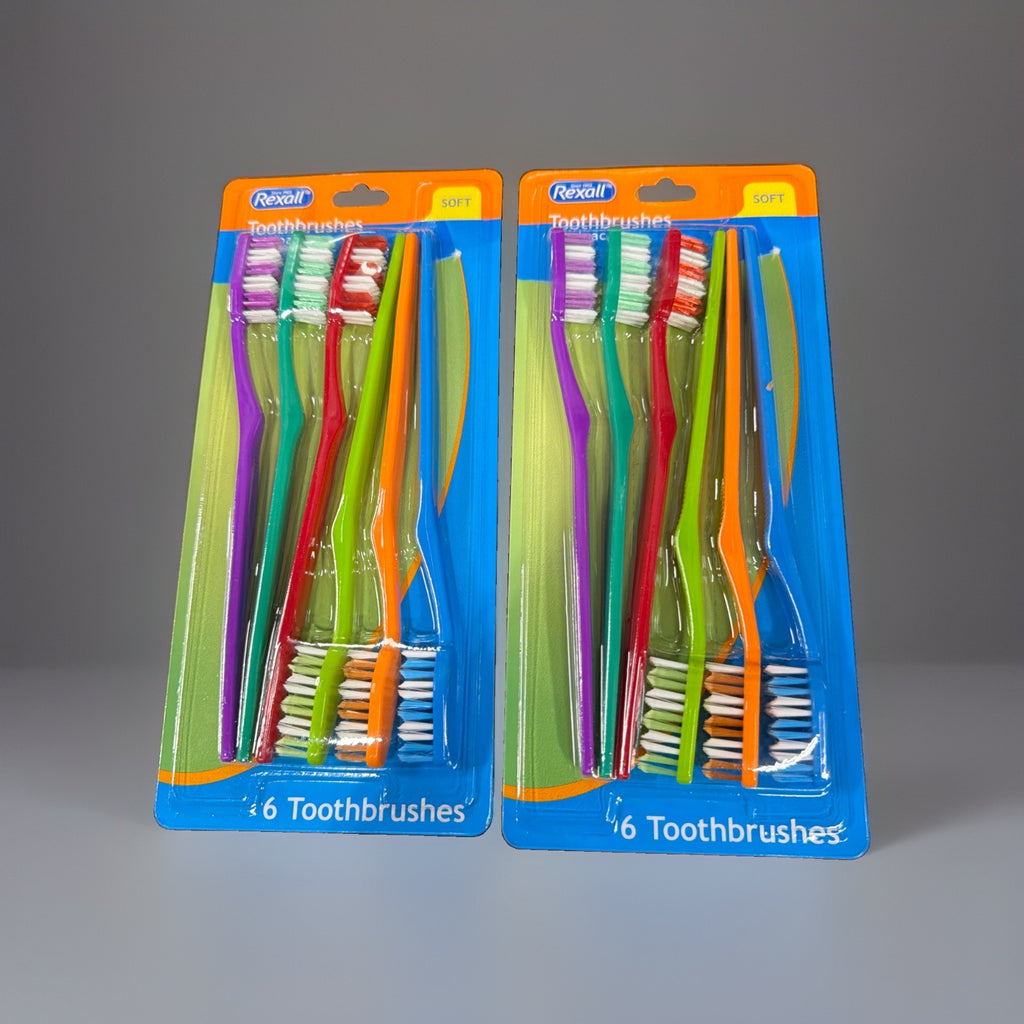 Soft Toothbrush Pack - 12 Total Brushes for Gentle Oral Care
