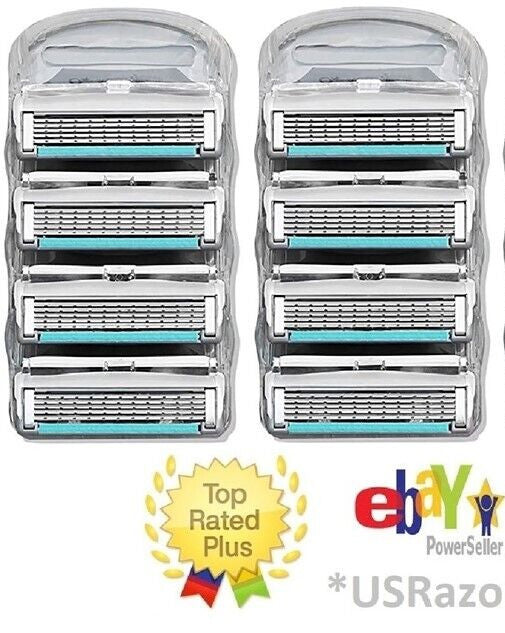 8 Gillette Fusion ProGlide & ProShield Razor Cartridges Refills - 5 Blade