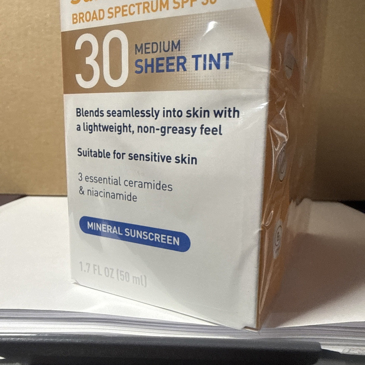 3-Pack Mineral Sunscreen SPF 30 Medium Sheer Tint - Broad Spectrum, 1.7 oz