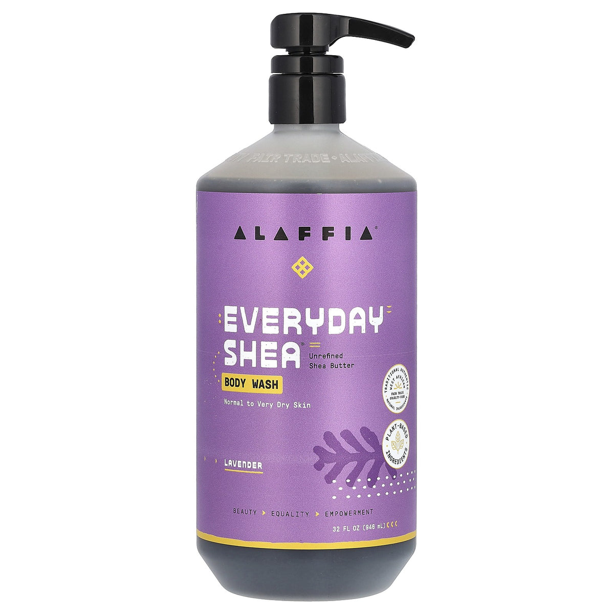 Lavender Shea Body Wash 32 fl oz - Moisturizing Vegan Natural Skincare