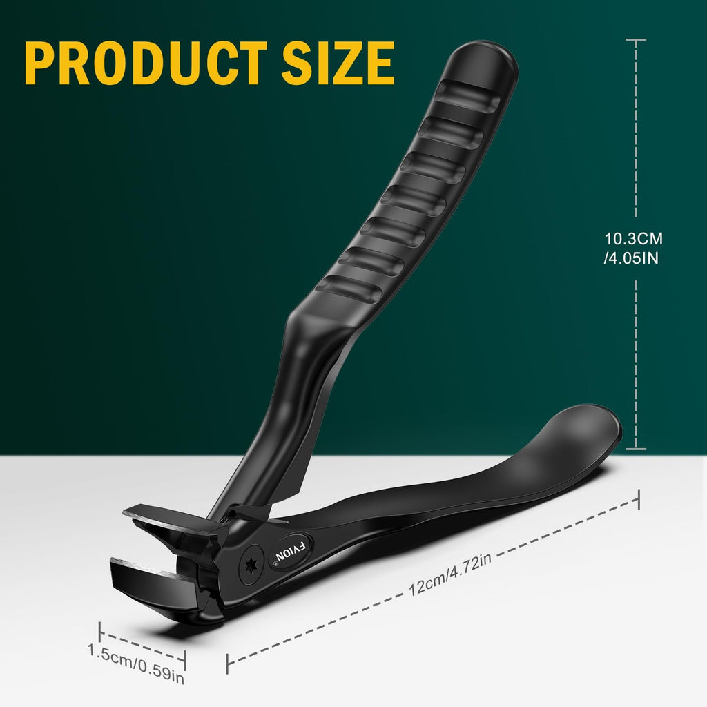 Toenail Clippers for Seniors with Long Handle & Angled Head - Thick Nail Cutting