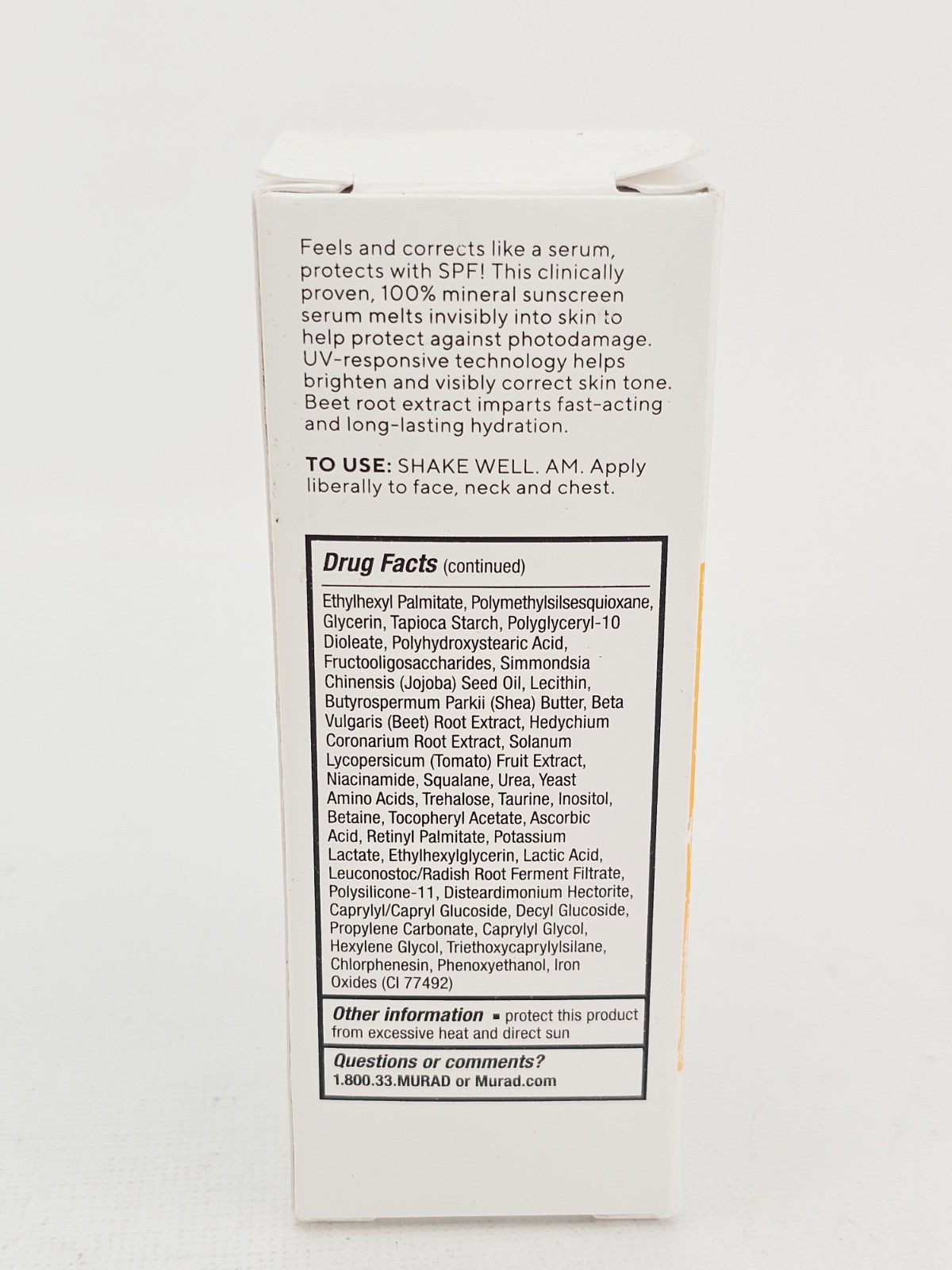 Murad Environmental Shield Correct Protect Serum SPF45 1 oz - Lot of 3