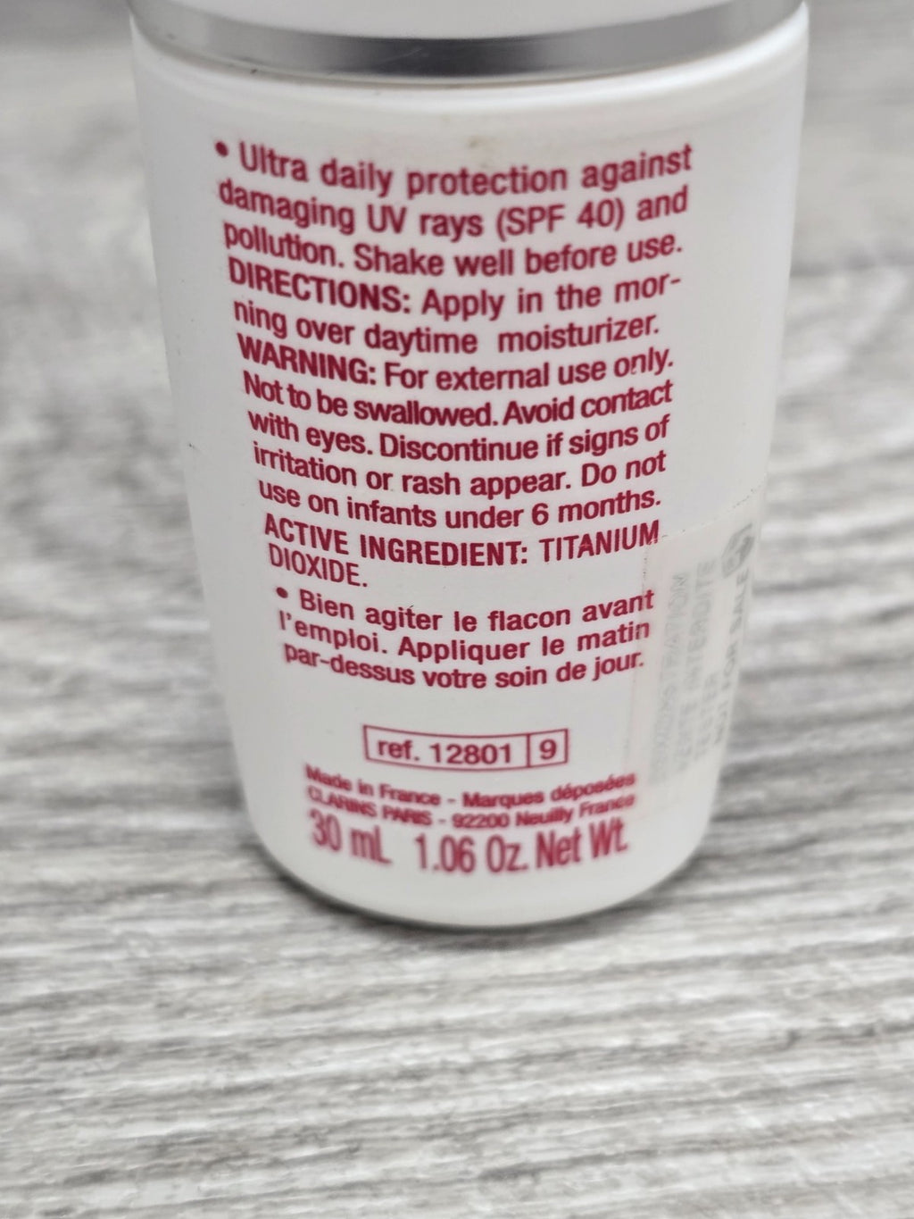 Clarins SPF 40 Day Screen Sunscreen for Face 30ml - Broad Spectrum Protection