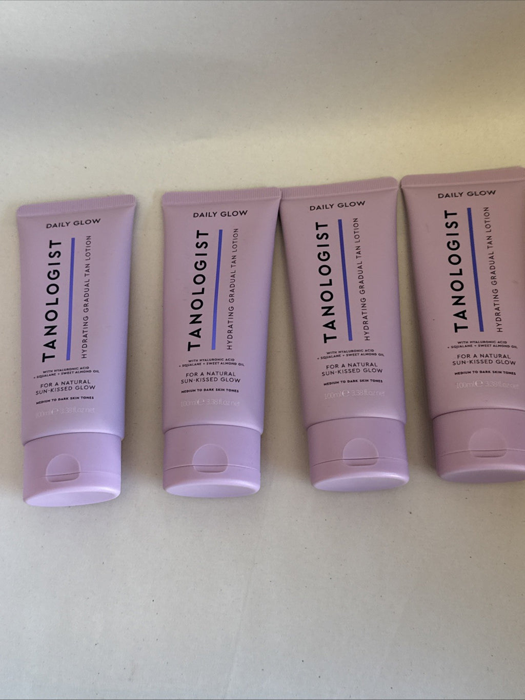 Tanologist Daily Glow Tan Lotion Medium/Dark Skin Tones 4-Pack 3.38oz