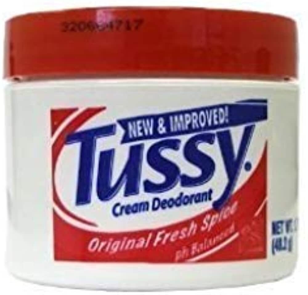 Tussy Cream Deodorant Original Fresh Spice 1.7 oz - Fresh Scent with Red or White Cap