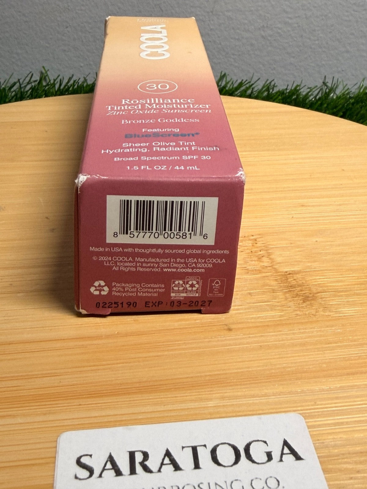 Organic Tinted Moisturizer with SPF 30 - Hydrating Sunscreen for Face