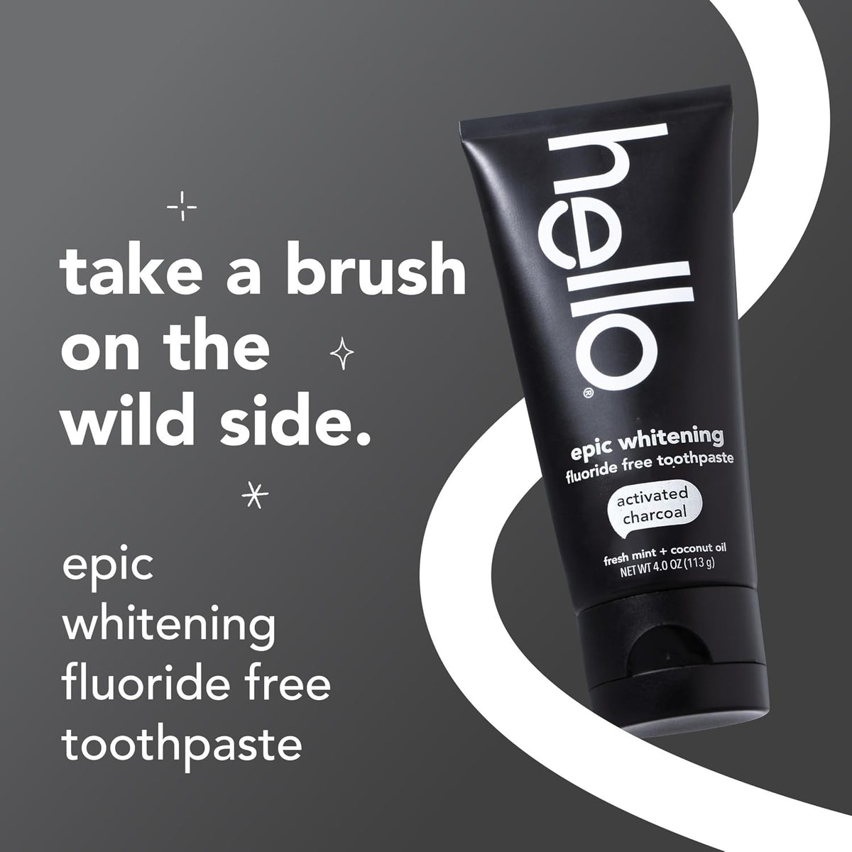 Activated Charcoal Toothpaste Fluoride-Free 4 oz Fresh Mint - Vegan & Gentle