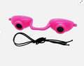 Pink UV Tanning Bed Goggles - Flexible Eye Protection Glasses, FDA Approved