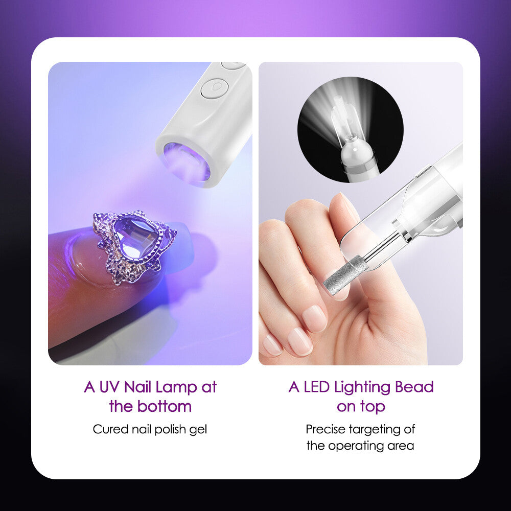Electric Toenail Grinder Set for Thick Nails Manicure Pedicure Tools