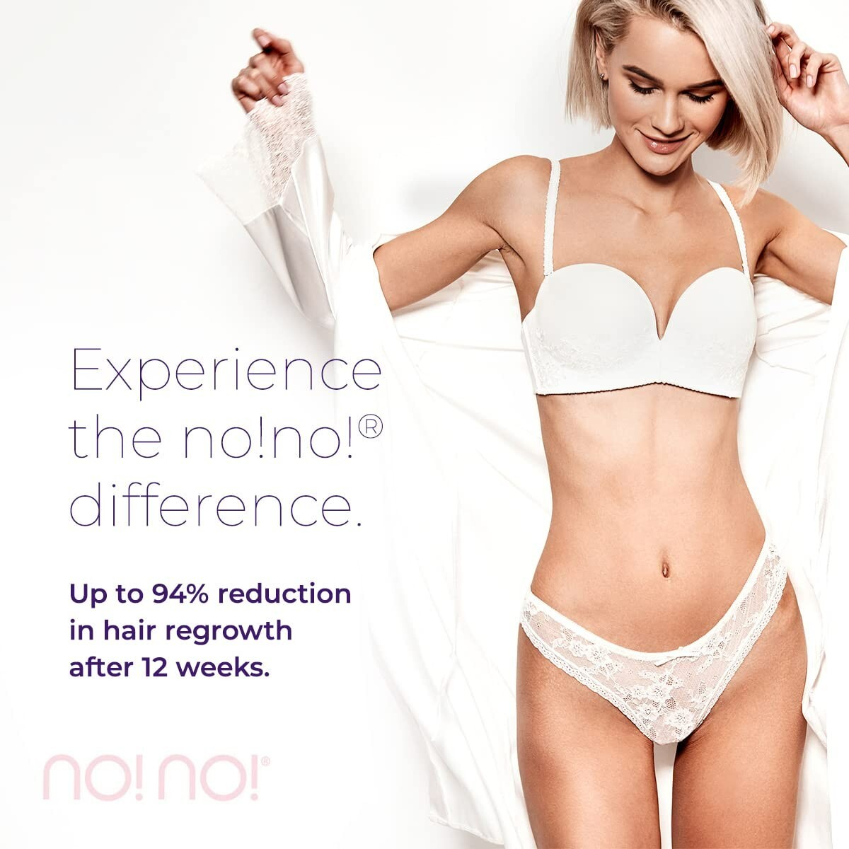 No!No! Pro Deluxe Hair Removal System Rose - Pain-Free IPL Device with 1 Year Warranty