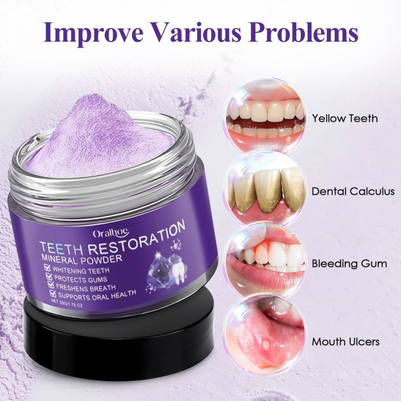Powder Natural Mineral Toothpaste for Brightening & Fresh Breath 50g