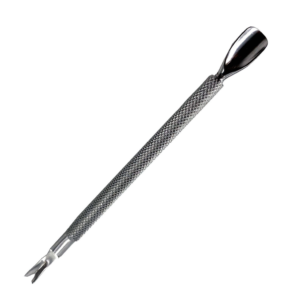 Dual Cuticle Pusher and Nail Cleaner Tool for Manicure Pedicure Spa