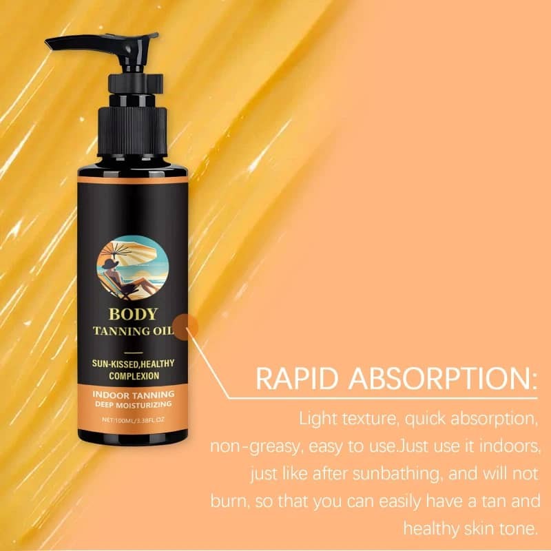 Natural Outdoor Beach Tanning Oil with Moisturizing Body Oil