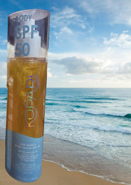 SPF 50 Body Sun Shield with Glow - 5 oz Sun Protection for Skin
