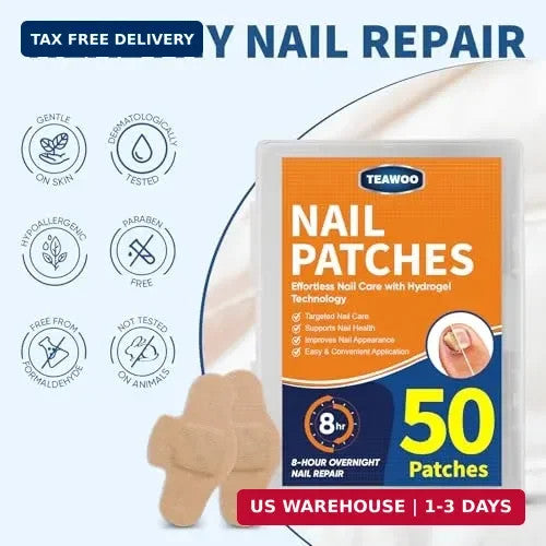 Toenail Nail Patches 50PCS Self-Adhesive Nail Repair Stickers for Healthy Nails
