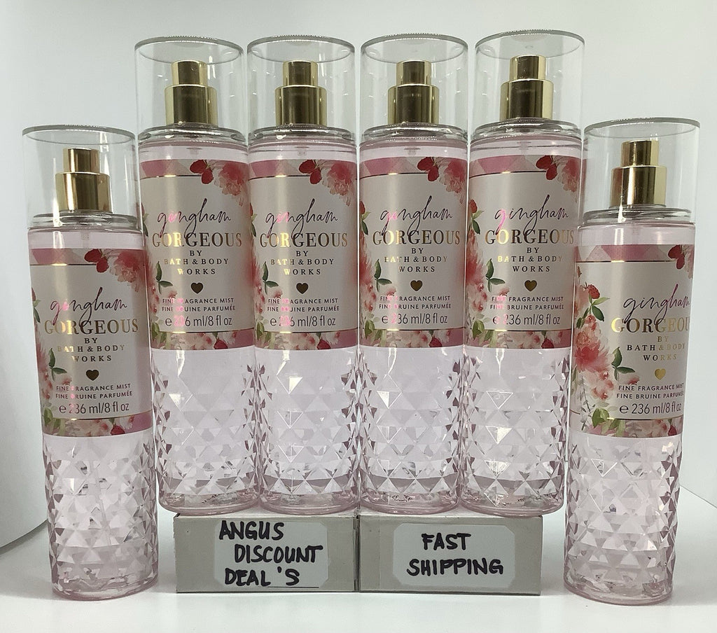 6-Pack Gingham Gorgeous Body Mist Set - 8oz Fragrance Spray