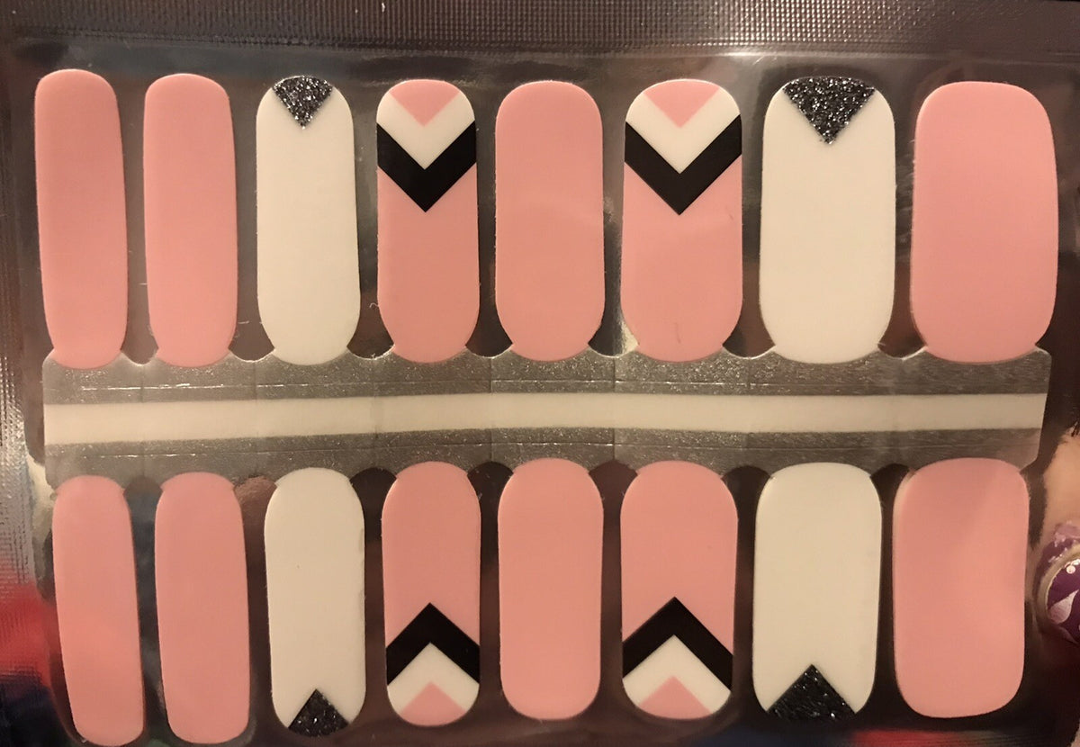 Pink Nail Polish Strips 16 Count - Easy DIY Nail Art
