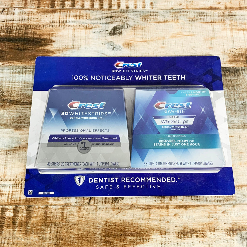 Whitening Strips - No Slip Crest 3D Whitestrips, 48 Total, Exp 2022