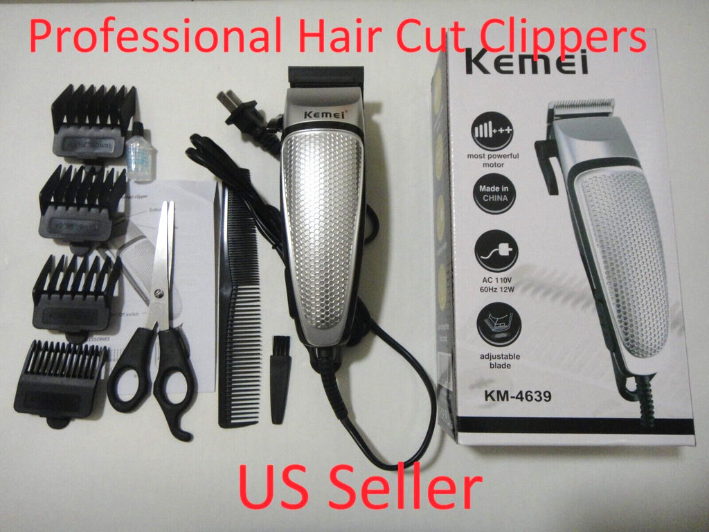 Professional Hair Clipper Kit with Guide Combs & Accessories