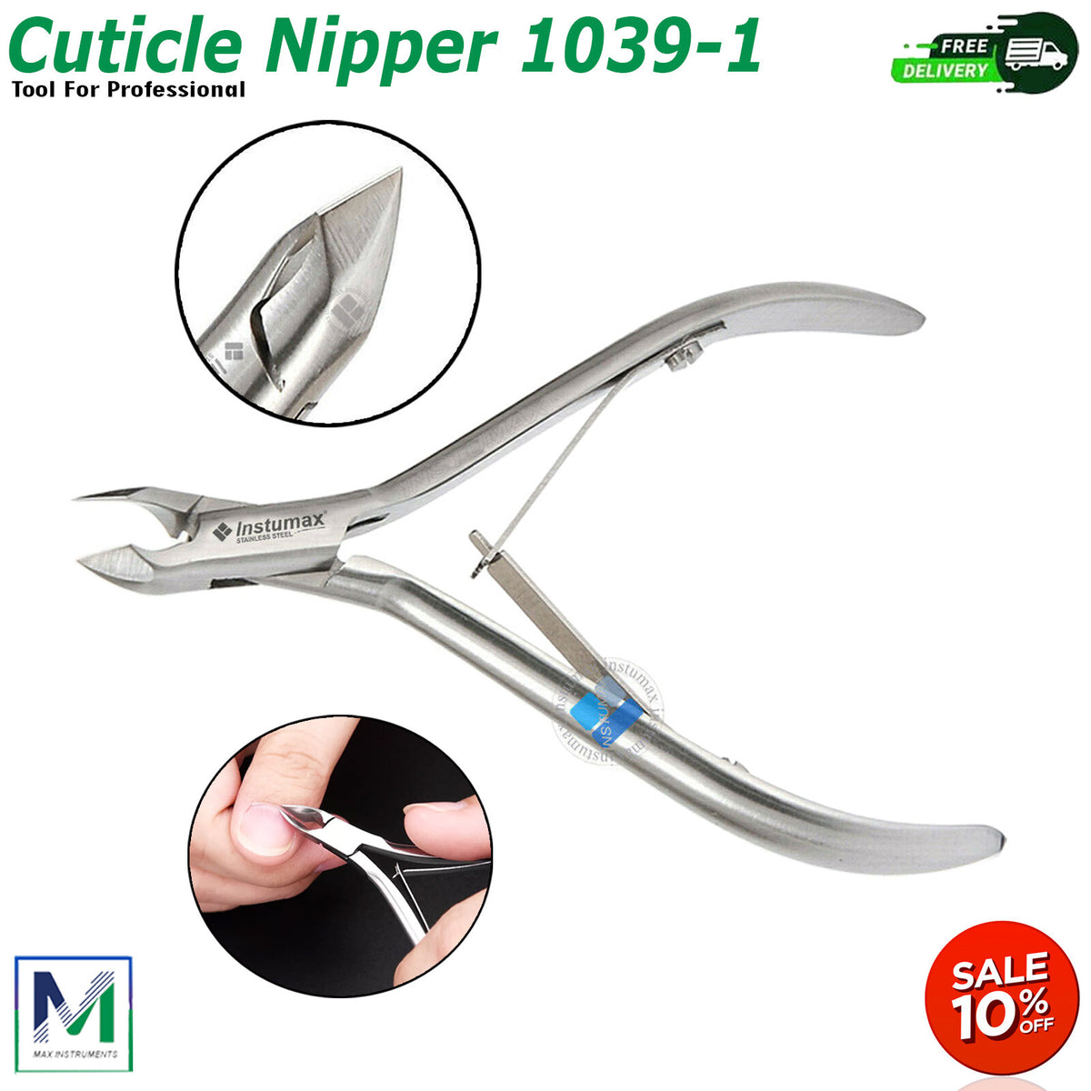 Professional Stainless Steel Manicure Cuticle Nipper Set for Nail Care