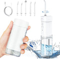Portable Cordless Water Dental Flosser with 5 Modes, Travel Size, Rechargeable, IPX7 Waterproof