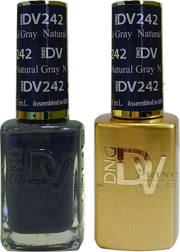 Nautical Gray DND Duo Gel & Nail Lacquer - 242