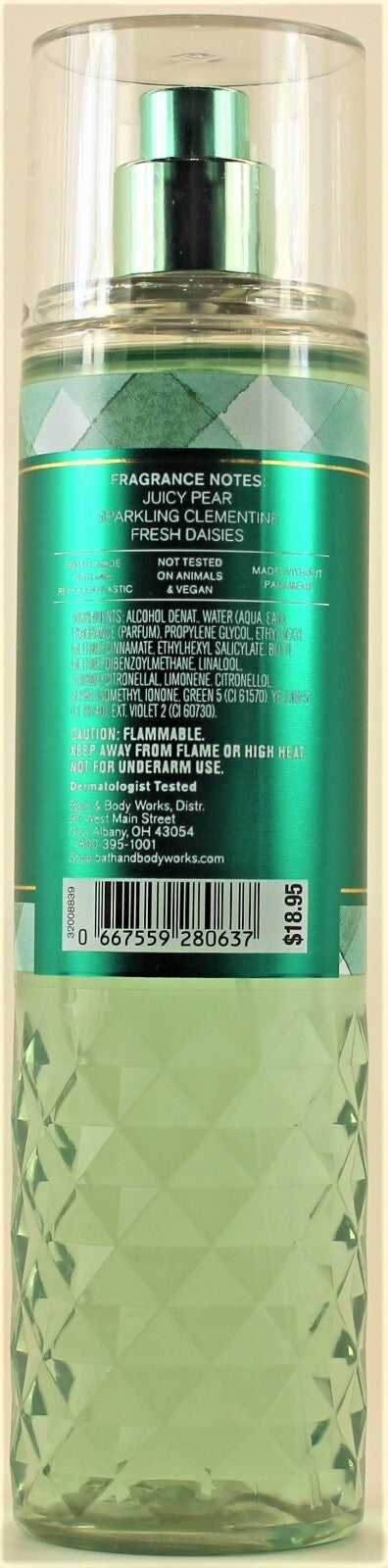 Gingham Fresh Body Mist Spray - Juicy Pear & Citrus Fragrance 8oz