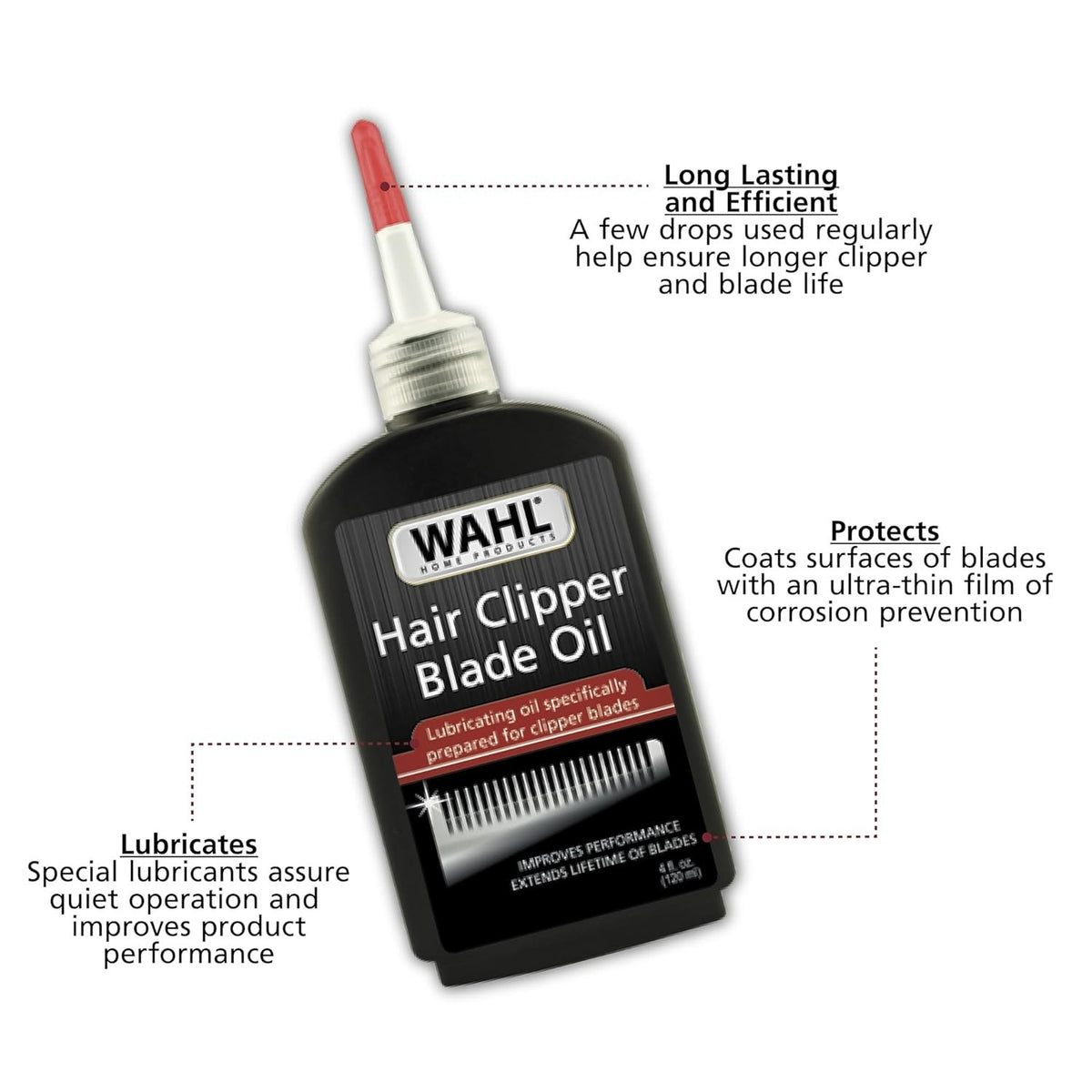 Hair Clipper Blade Oil Lubricant for Trimmers & Clippers - 120ml