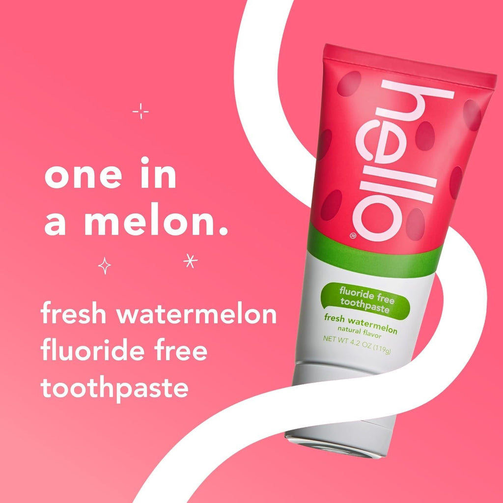 Kids Watermelon Toothpaste 4.2 oz Fluoride-Free Gentle Oral Care
