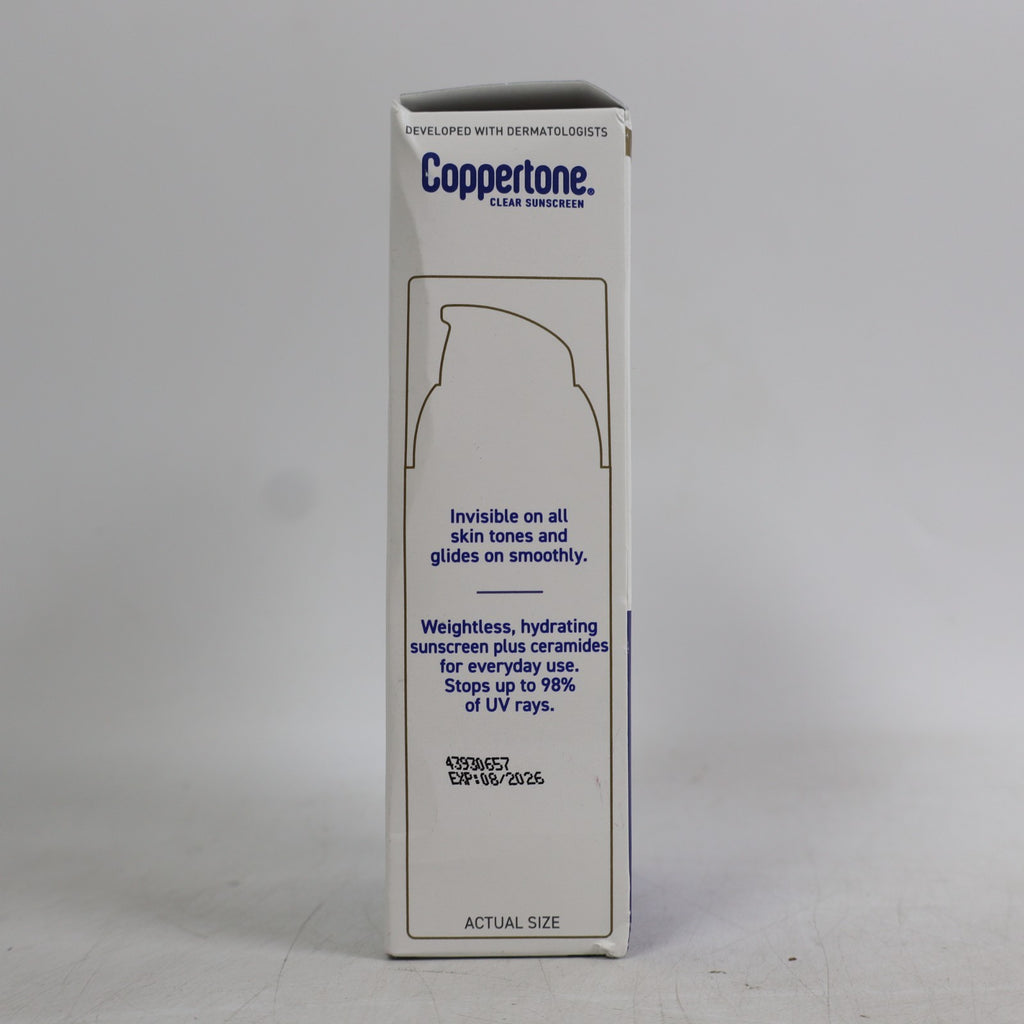 Coppertone SPF60+ Face Sunscreen Invisible Finish 2 Pack