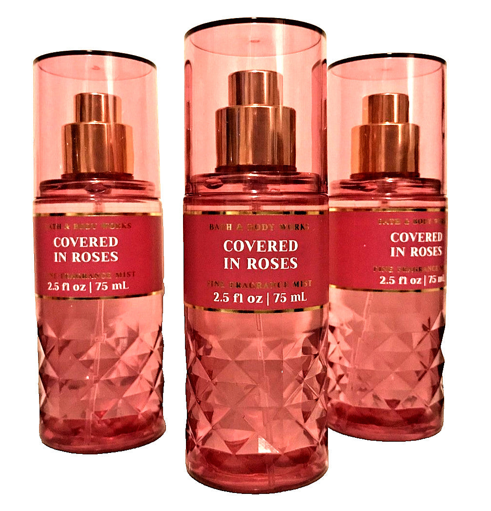 Covered in Roses Fragrance Mist Spray - Travel Size Body Spray 2.5 Oz